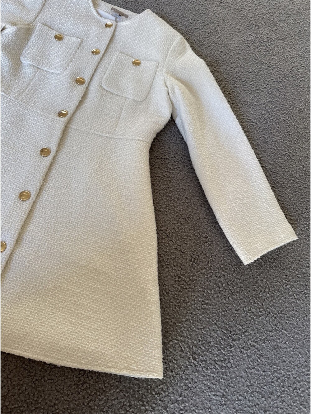 rib knit button front dress hm NWT H&M 100% Rib-knit Fitted White… Womens dresses